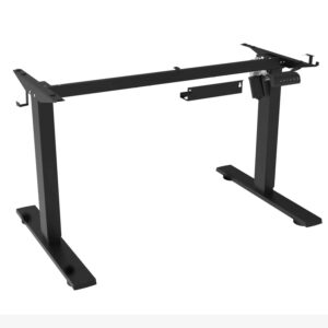 Economy Single Motor Height Adjustable Desk Frame Black Warranty 80Kg Capacity