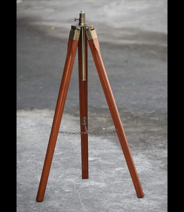 Wooden Tripod Floor Lamp