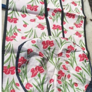 Pink Printed Waterproof Ceiling Fan Cover