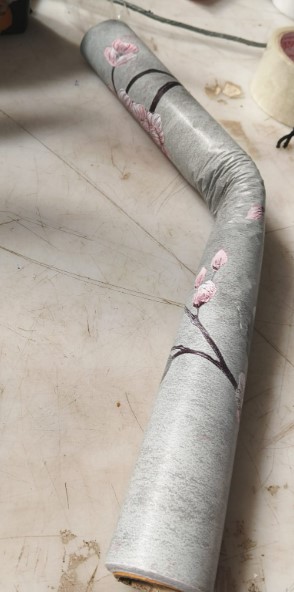 Grey Colour Printed Wallpaper Roll 5Mitter