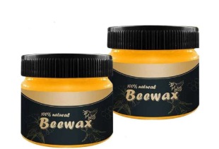 Beeswax Furniture Polish Natural Traditional Beeswax Wood Polish Shine For Furniture 85Gm Pack Of 2