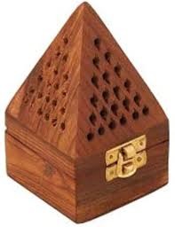 Sug Krishnamma Handmade Wooden Incense Sticks Pyramid Box
