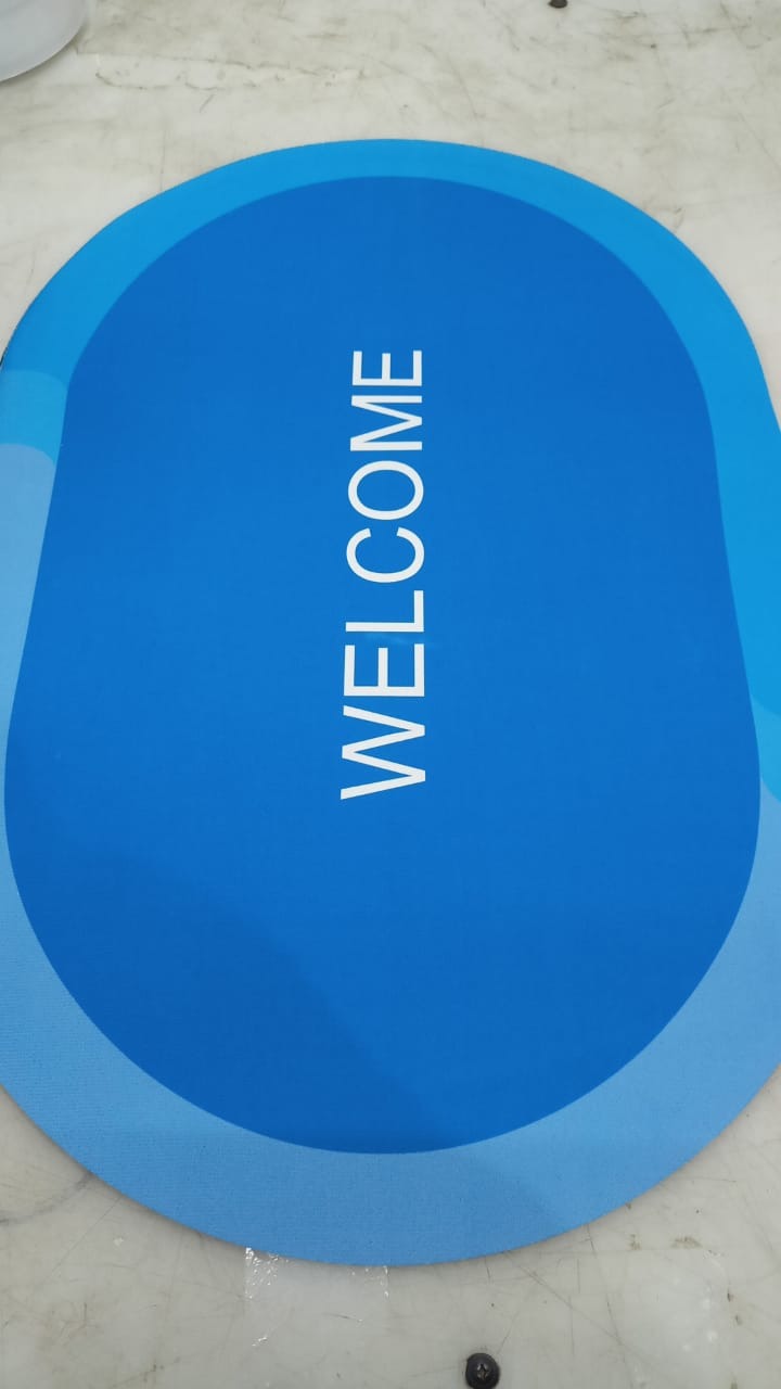 Khf Matend Doormat Color Blue