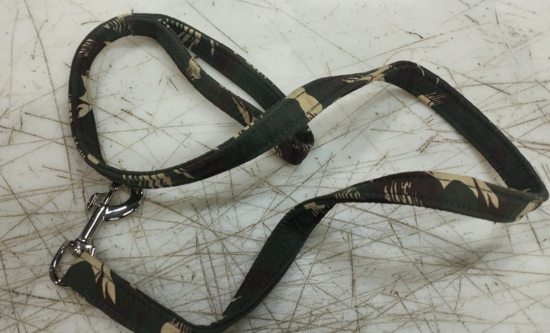 Dog Leash Belt Small Green Military