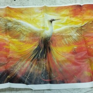Wal Chitra Phoenix Bird Wall Painting For Wall Decoration Canvas 36 Inch X 20 Inch Painting Without Frame