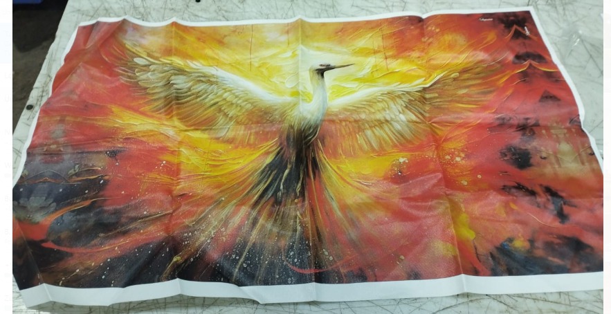 Wal Chitra Phoenix Bird Wall Painting For Wall Decoration Canvas 36 Inch X 20 Inch Painting Without Frame