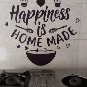 Happiness Is Homemade Wall Sticker For Kitchen Hall Room Size 50X59 Cm
