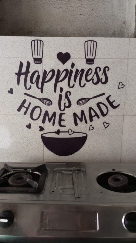 Happiness Is Homemade Wall Sticker For Kitchen Hall Room Size 50X59 Cm