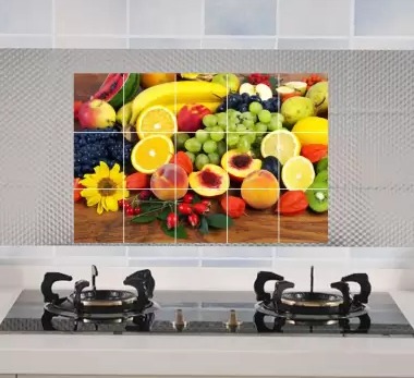 Fruits Kitchen Wallpaper 3D Poster 24 Inch X 36 Inch
