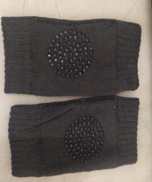 Baby Knee Pads Baby Elbow Guards Anti Slip Breathable Comfortable For Home Dark Grey 1 Pair