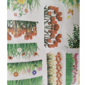Multicolor Flower Stickers For Home Decor