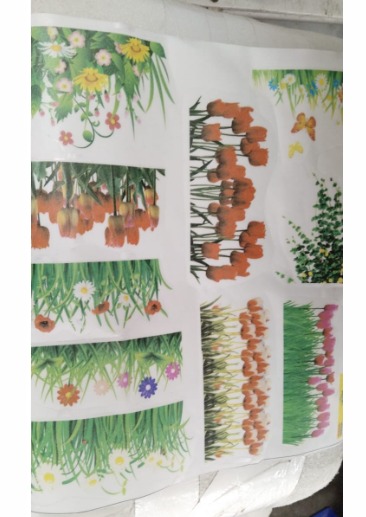 Multicolor Flower Stickers For Home Decor