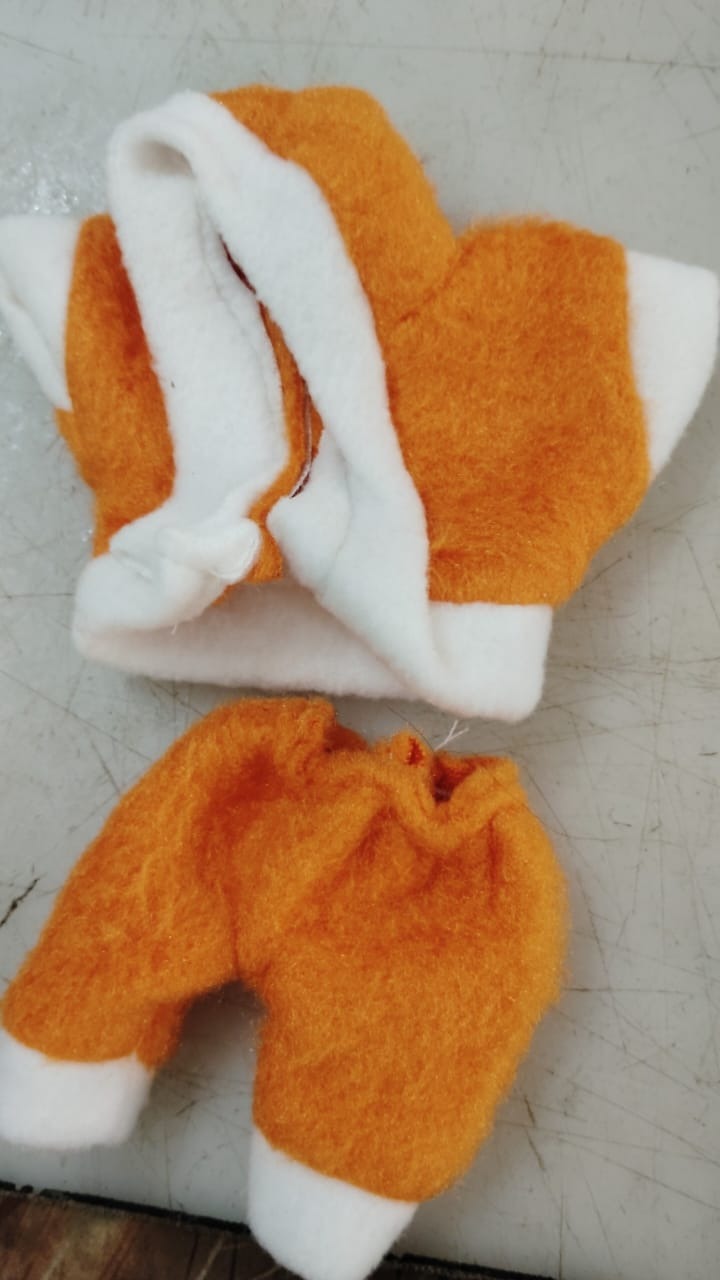 Laddu Gopal Winter Clothes Orange Colour