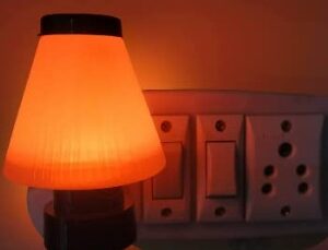 Decorative Led Night Lamp With Plug For Bedroom Red
