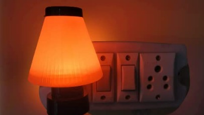 Decorative Led Night Lamp With Plug For Bedroom Red