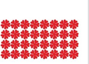 Flower Vinyl Wall Stickers Decorative Flowers Stickers For Your Living Room 5X5 Cm