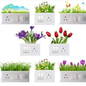 Decor Villa Navya Elegant Diwali Pvc Vinyl Switch Board And Wall Sticker Size 29 Cm X 43 Cm
