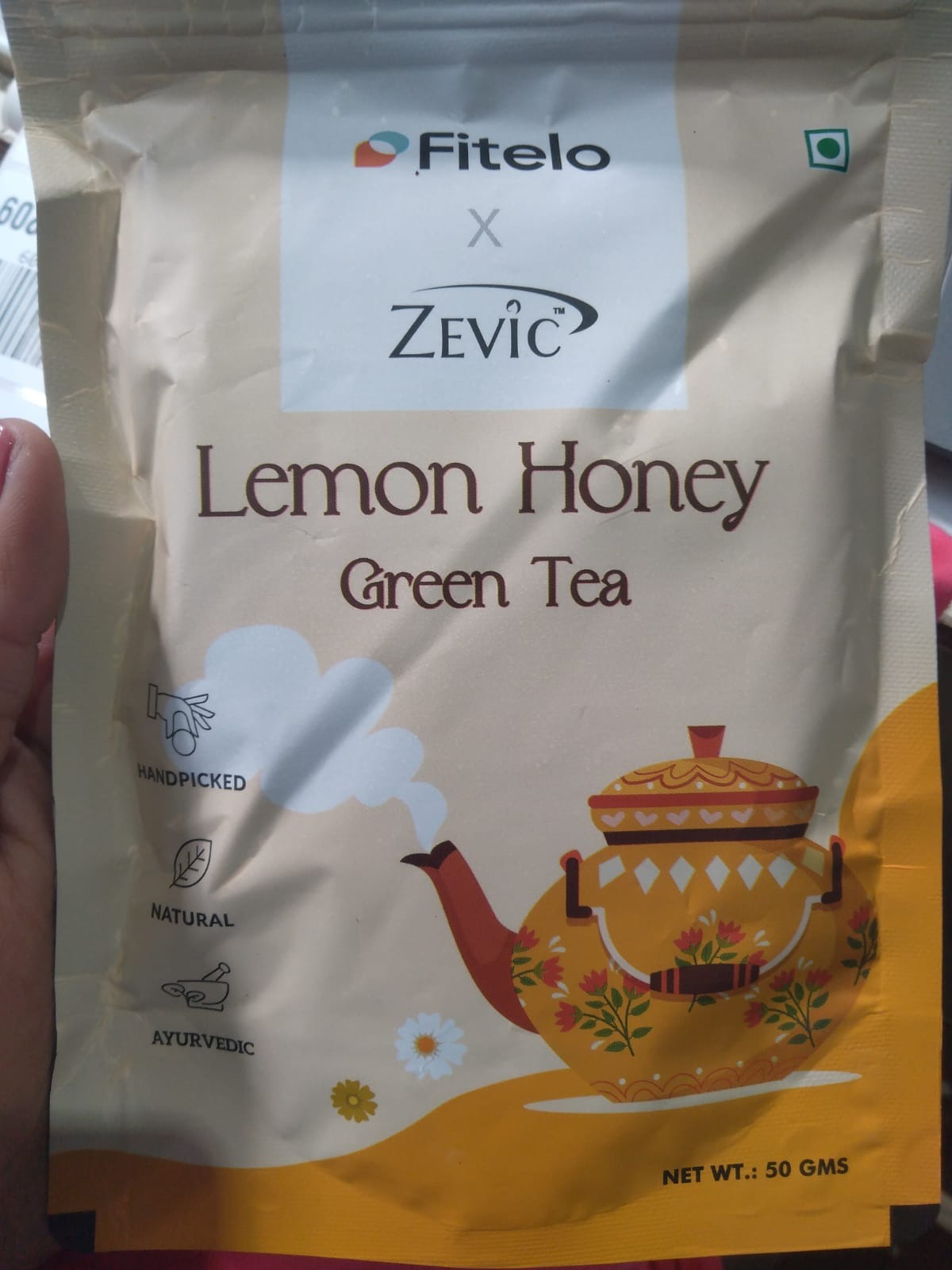 Fitel Zevia Lemon Honey Green Tea 50 Gm Pack Of 2