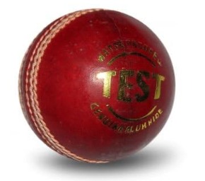 Red Leather Cricket Ball