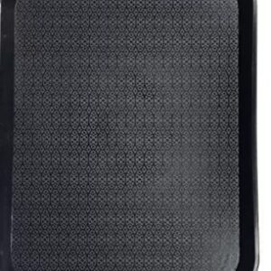 Plastic Anti Slip Rectangular Black Tray For Kitchen