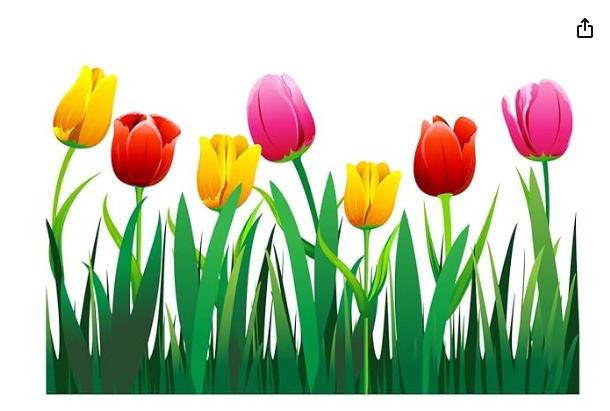 Home Decor Tulip Flower Wall Sticker