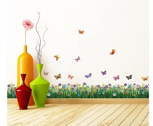 Wall Stickers For Living Room Flower 70Cm X 50 Cm