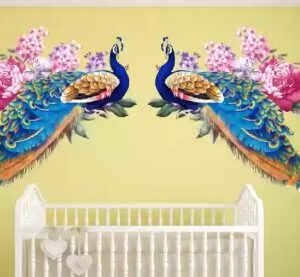 Peacock Printed Stickers For Home Decor