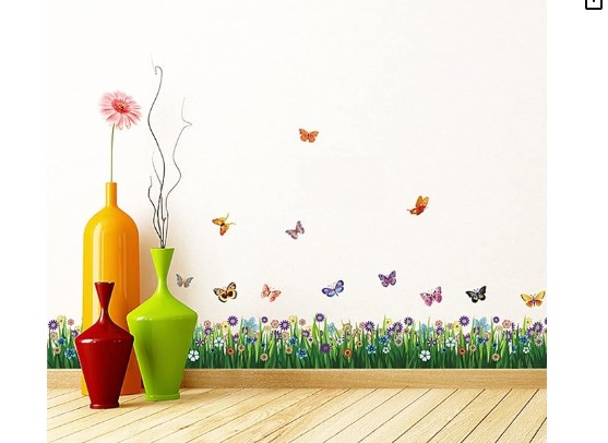 Wall Stickers For Living Room Flower 70Cm X 50 Cm