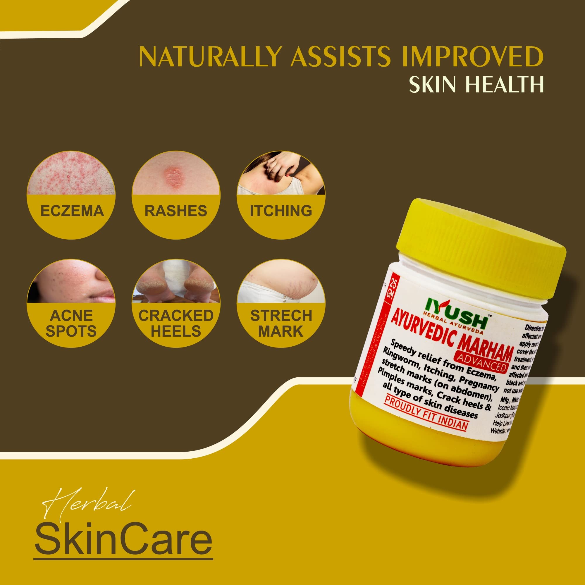 Ayush Herbal Ayurveda Ayush Ayurvedic Marham Ointment 25G