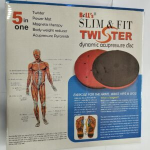 Bells Slim And Fit Twister Dynamic Acupressure Disc Exercise Machine Black And Red