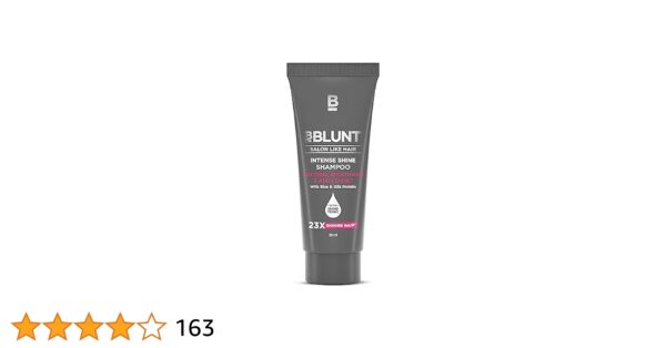 Bblunt Intense Shine Shampoo With Rice and Silk Protein For Shinier Hair 20 Ml