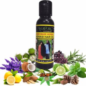 Auyrpure Adivasi Hair Oil 60Ml Adivasi Herbal Hair Oil