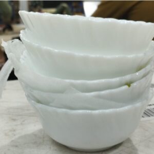 Ceramic Small Bowls White Colour Set Of 5