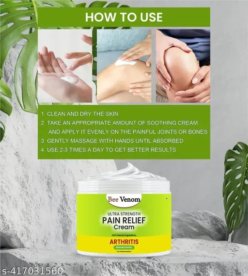 Bee Venom Pain Relief Cream 50 Gm