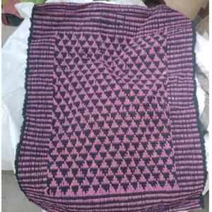 Pink And Black Colour Stylish Door Mat