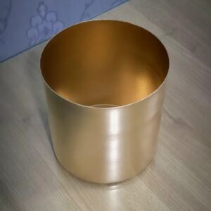 Handicrafts Metal Gold Planter Pot 5 X 5 Inches