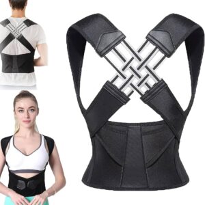 Adjustable Back Posture Belt Black Size L