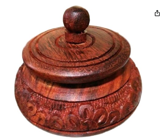 Wooden Sindoor Box