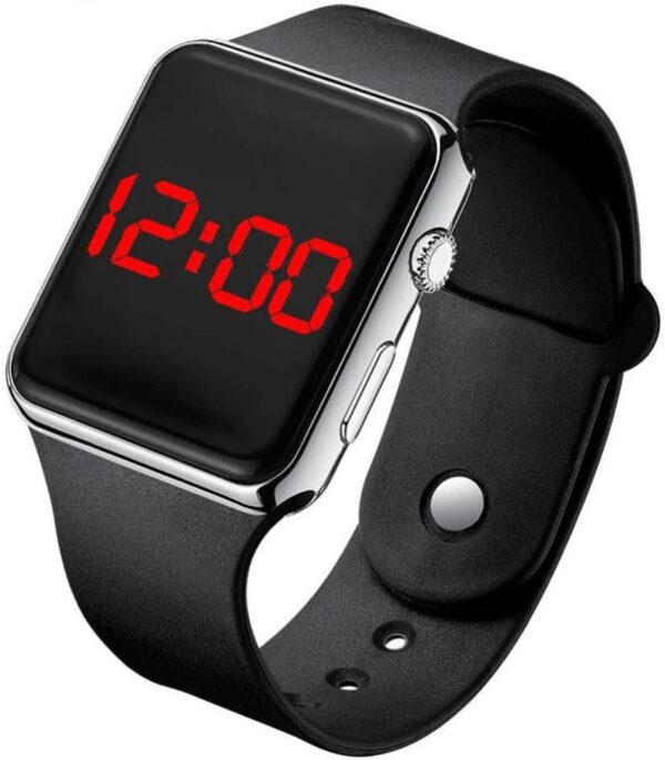 Trendy Design Stylish Digital Watch Black Color