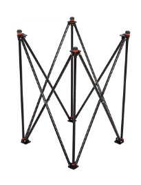 Black Color Foldable Height Adjustable Carrom Board Stand