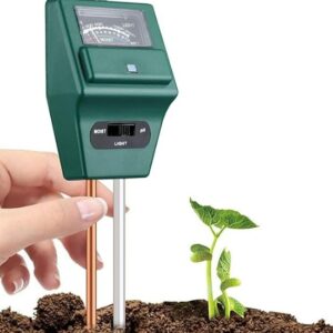 Soil Ph Meter 3 In 1 Soil Test Kit Moisture Light And Ph Tester Acidity Hydroponic Tester For Home Garden
