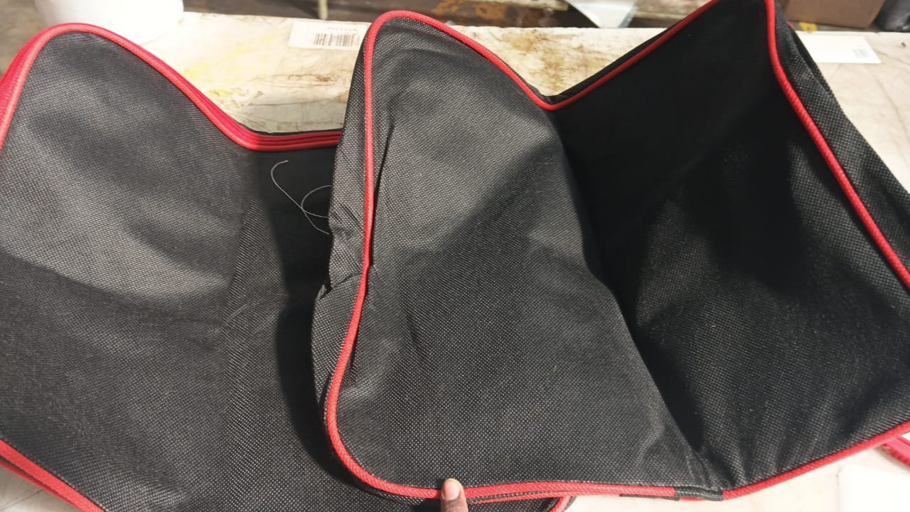 Black And Red Colour Cloth Storage Bag Pack Of 2