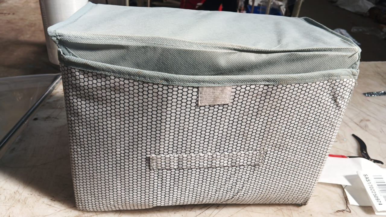 Grey Colour Multipurpose Foldable Cloth Storage Bag