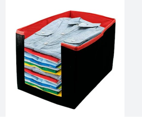 Black And Red Clothes For Wardrobe Storage Organizer Box