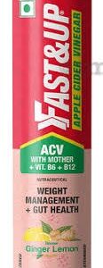 Fast andUp Apple Cider Vinegar Acv Vitamin B6and B12 For Weight Flavour Tablet Ginger Lemon