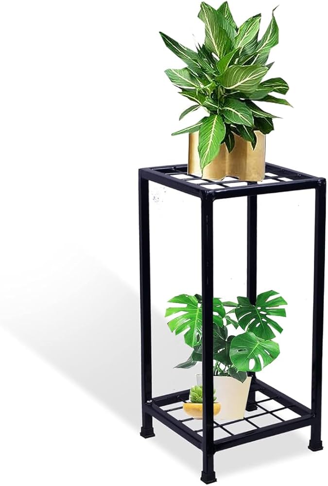 Iron Lands Solid 2 Tier Indoor Outdoor Display Accessories Plant Pot Stand