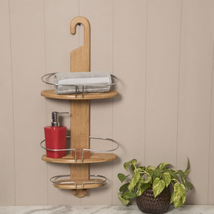 Hudson Duncan Bamboo Shower Caddy 3 Tier