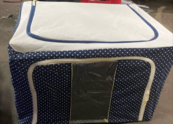 Laundry Bag White And Blue Color