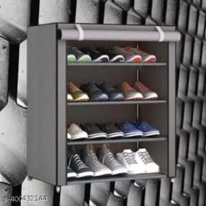 Shoe Rack Grey Colour 4 Layer