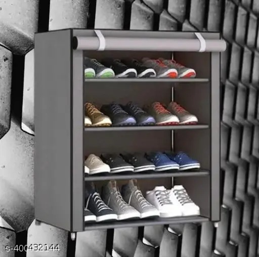 Shoe Rack Grey Colour 4 Layer